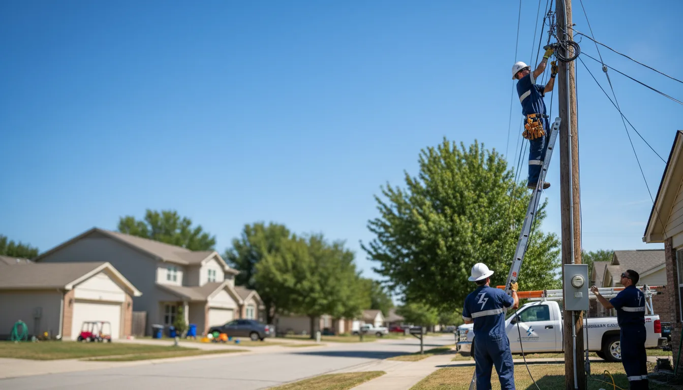 Residential electrician providing installation services in Bay City, MI